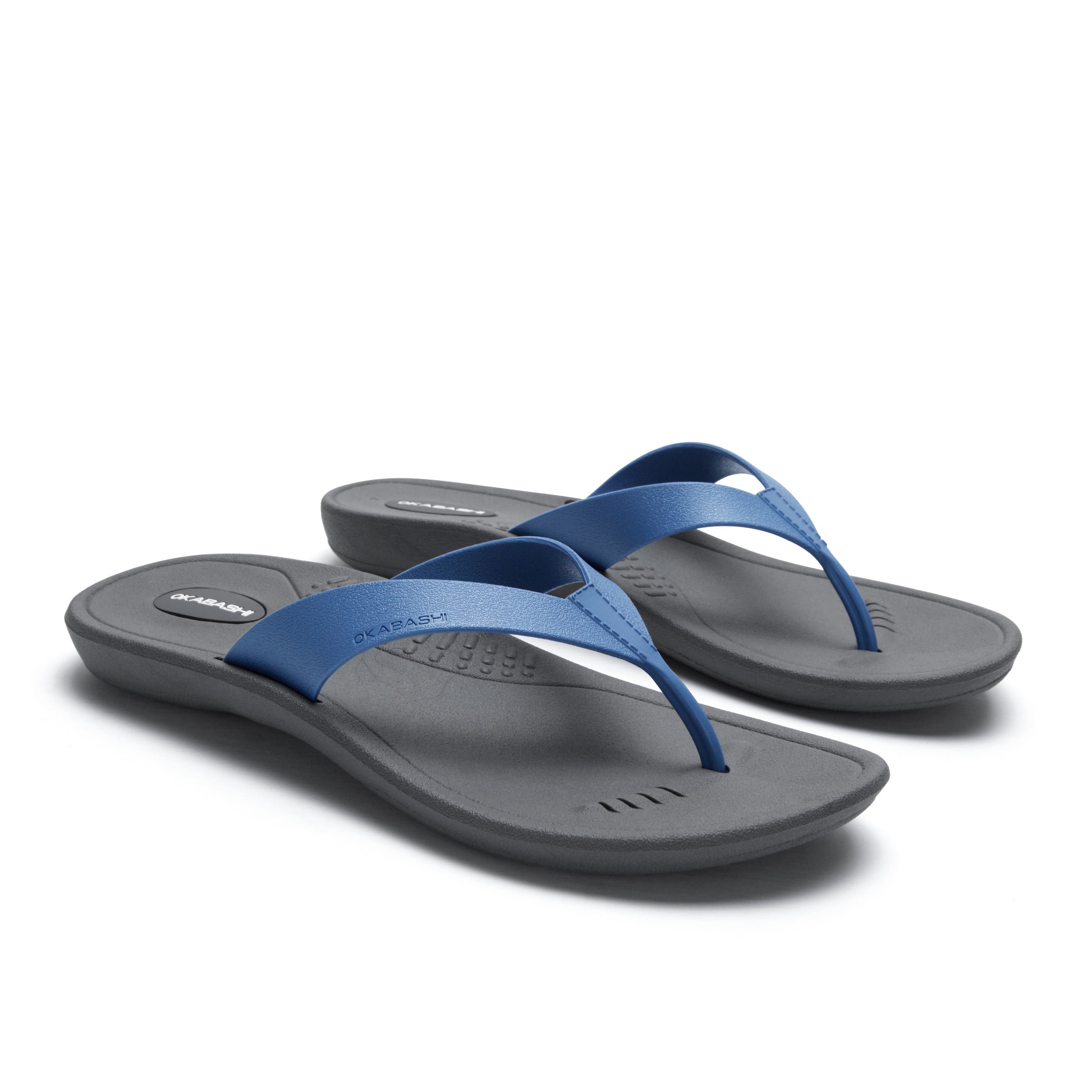 Breeze Women's Flip Flops - Slate/Elemental Blue - Okabashi